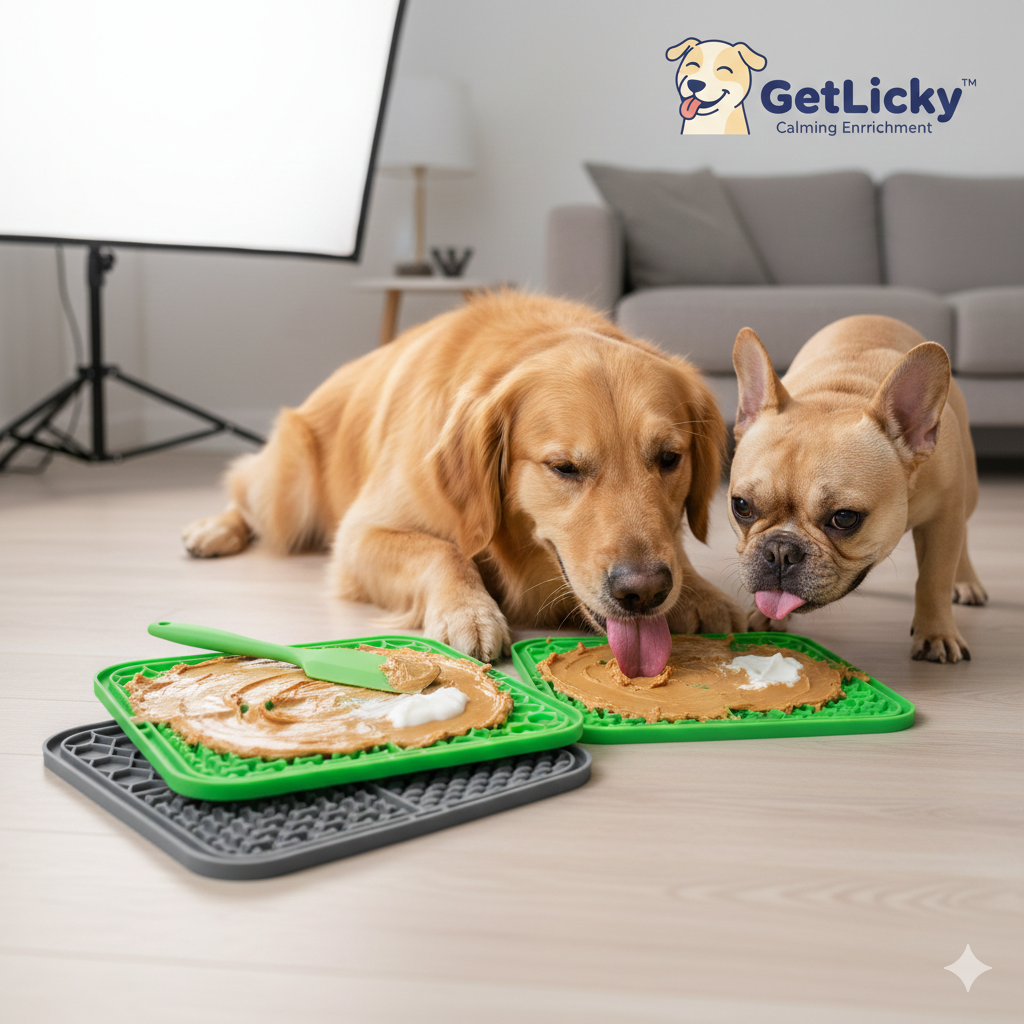 Licky™ Calming Enrichment Mat - Anti-Anxiety Dog Licking Pad (2-Pack)